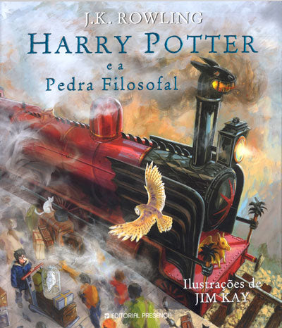 Capa de Harry Potter e a Pedra Filosofal — Ilustrada (Jim Kay) (Portugal)