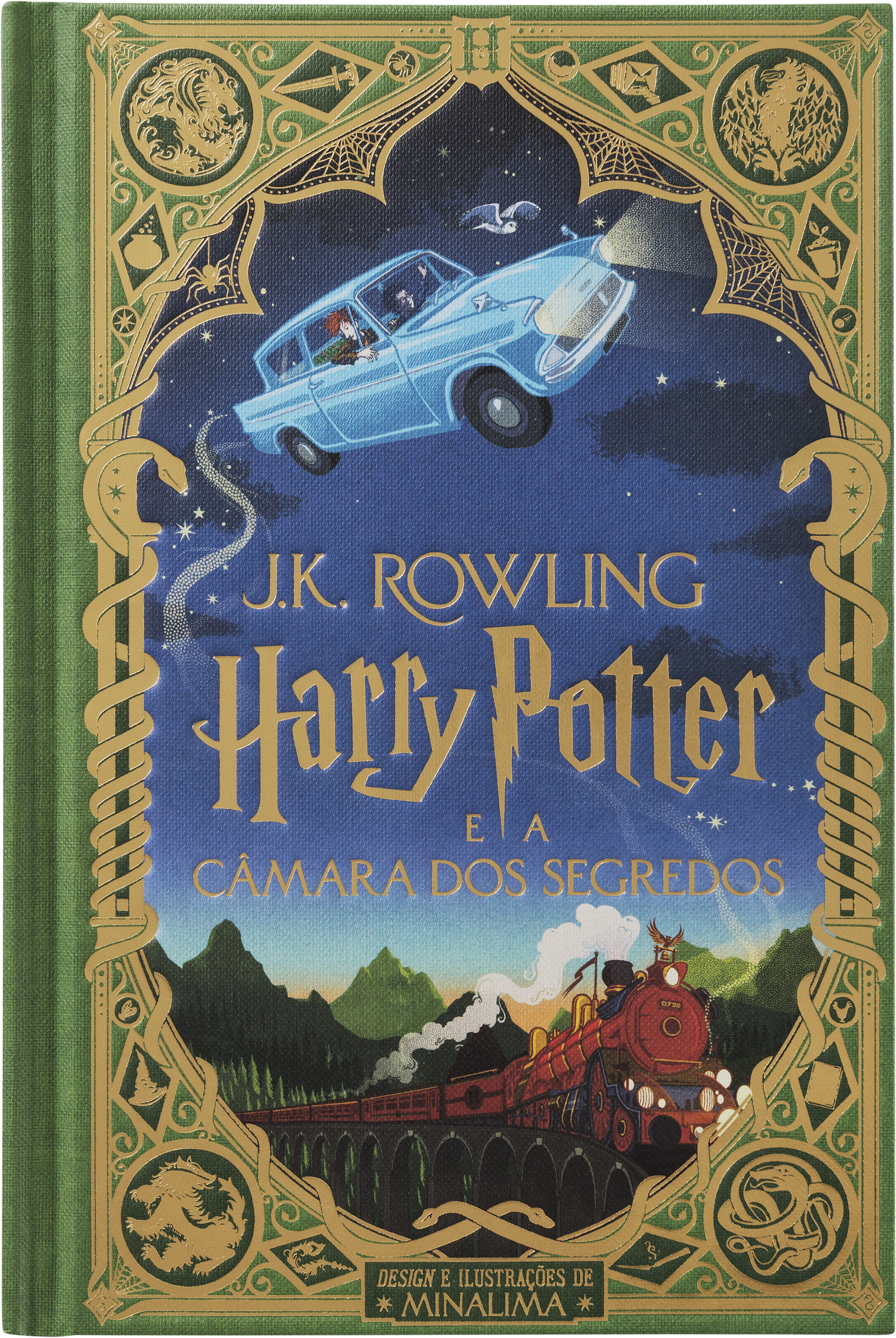 Capa de Harry Potter e a Câmara dos Segredos — MinaLima Interativa (Portugal)