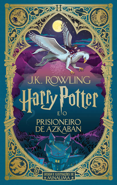 Capa de Harry Potter e o Prisioneiro de Azkaban — MinaLima Interativa (Portugal)