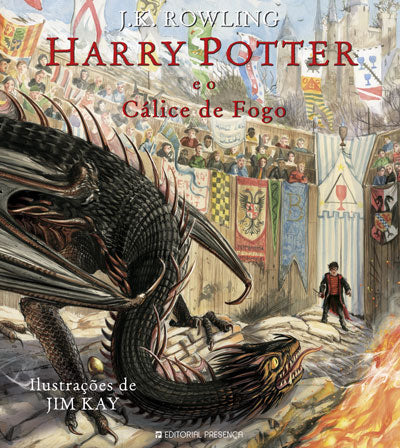 Capa de Harry Potter e o Cálice de Fogo — Ilustrada (Jim Kay) (Portugal)