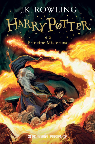 Capa de Harry Potter e o Príncipe Misterioso — Edição Antiga (Portugal)
