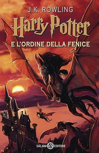 Capa de Harry Potter e a Ordem da Fénix — Salani (Nova) (Itália)