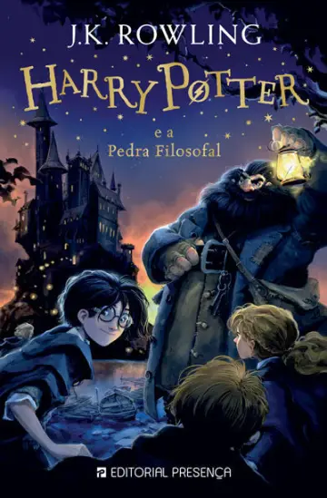Capa de Harry Potter e a Pedra Filosofal — Jonny Duddle — Presença (2020) (Portugal)