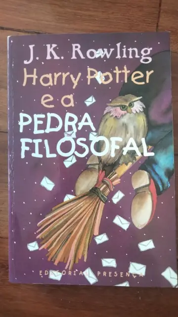 Capa de Harry Potter e a Pedra Filosofal — Teresa Cruz Pinho — Presença (1999; 2.ª edição) (Portugal)