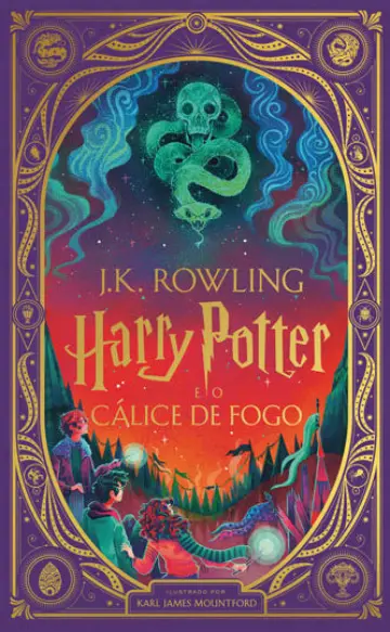 Capa de Harry Potter e o Cálice de Fogo — MinaLima Interativa (Portugal)