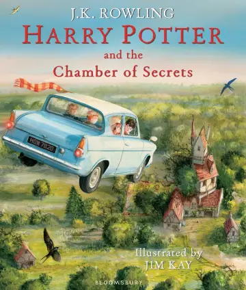 Capa de Harry Potter e a Câmara dos Segredos — Ilustrada Capa Dura (Reino Unido)