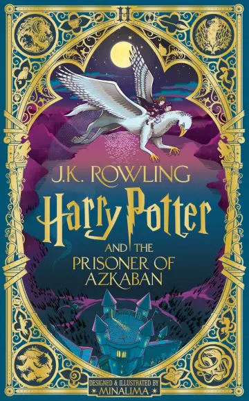 Capa de Harry Potter e o Prisioneiro de Azkaban — MinaLima Interativa (Reino Unido)