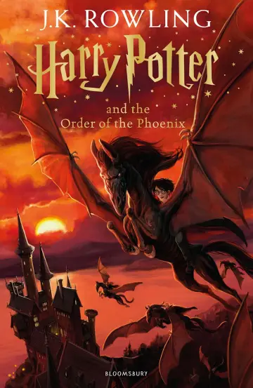 Capa de Harry Potter e a Ordem da Fénix — Jonny Duddle (2014) (Reino Unido)
